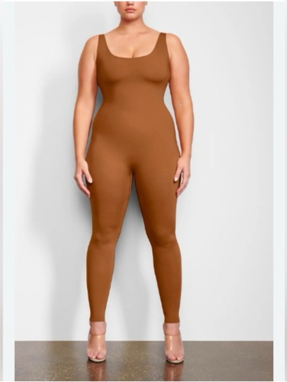 SKIMS All-In-One Catsuit Caramel  | medium